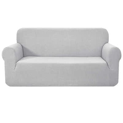 DS NA Artiss High Stretch Sofa Cover Couch Lounge Protector 3 Seater Grey