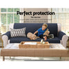 DS NA Artiss Sofa Cover Quilted Couch Covers Lounge Protector 3 Seater Dark Grey