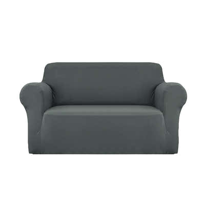 DS NA Artiss Sofa Cover Elastic Stretchable Couch Covers Grey 2 Seater