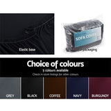 DS NA Artiss Sofa Cover Elastic Stretchable Couch Covers Black 3 Seater