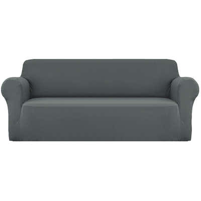 DS NA Artiss Sofa Cover Elastic Stretchable Couch Covers Grey 4 Seater