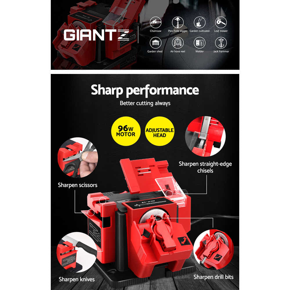 GIANTZ Electric Multi Tool Sharpener Function Drill Knife Scissors Chisel