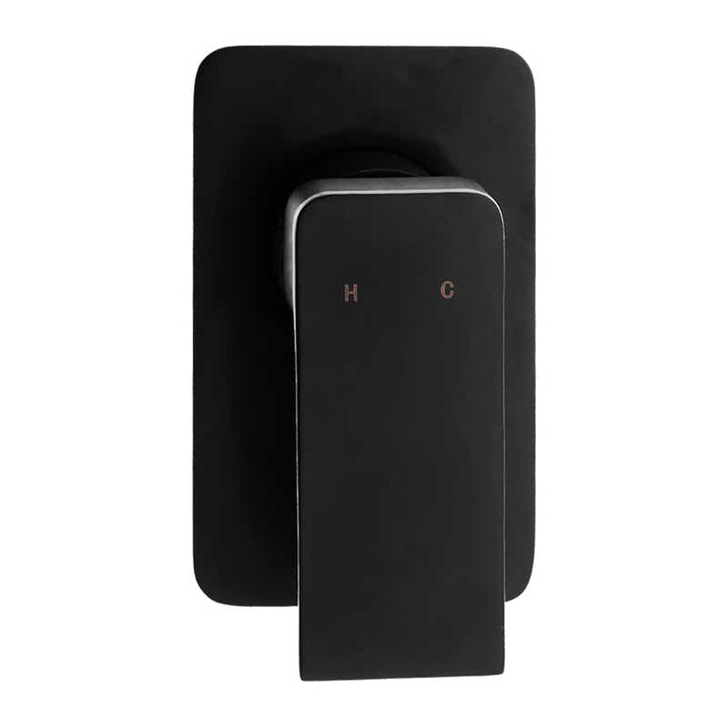 DS NA WELS 9'' Rain Shower Head Mixer Round Handheld High Pressure Wall Black