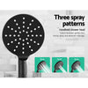 DS NA WELS 9'' Rain Shower Head Mixer Round Handheld High Pressure Wall Black