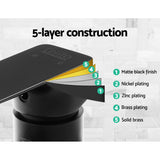 DS NA Bathroom Mixer Tap Faucet Rain Shower head Set Hot And Cold Diverter Black