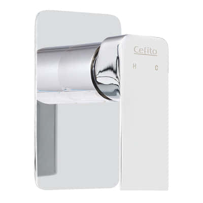 DS NA Cefito Shower Mixer Tap Wall Bath Bathroom Basin Faucet Vanity BrassSilver