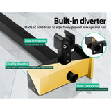 DS NA WELS 8'' Rain Shower Head Taps Square Handheld High Pressure Wall Black