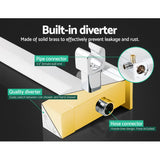 DS NA WELS 8'' Rain Shower Head Taps Square Handheld High Pressure Wall Chrome