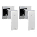 DS NA Bathroom Taps Faucet Rain Shower Head Set Hot And Cold Diverter DIY Chrome