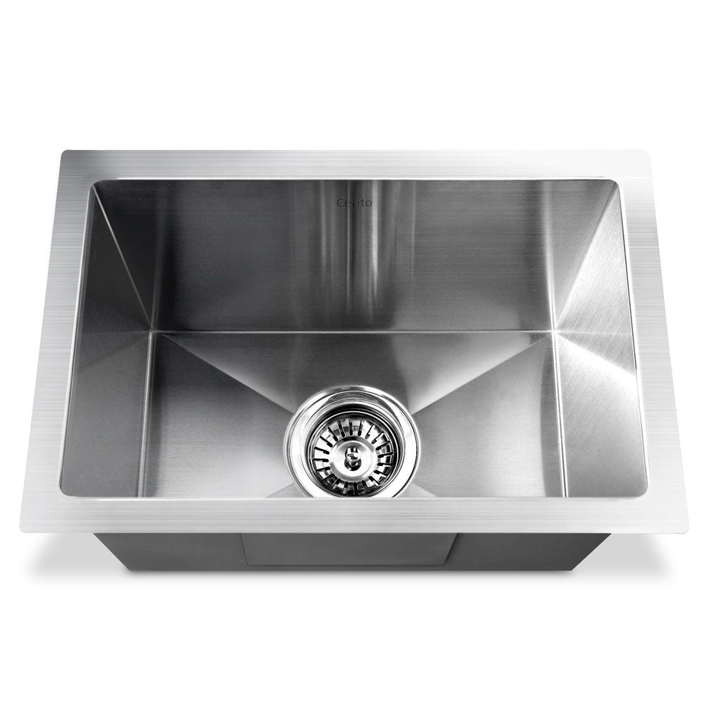 DS NA 30cm x 45cm Stainless Steel Kitchen Sink Under/Top/Flush Mount Silver