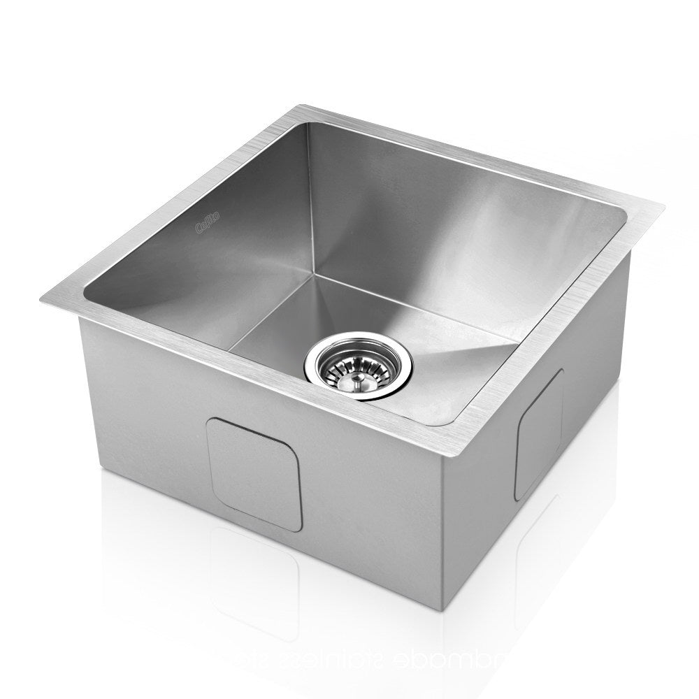DS NA 36cm x 36cm Stainless Steel Kitchen Sink Under/Top/Flush Mount Silver