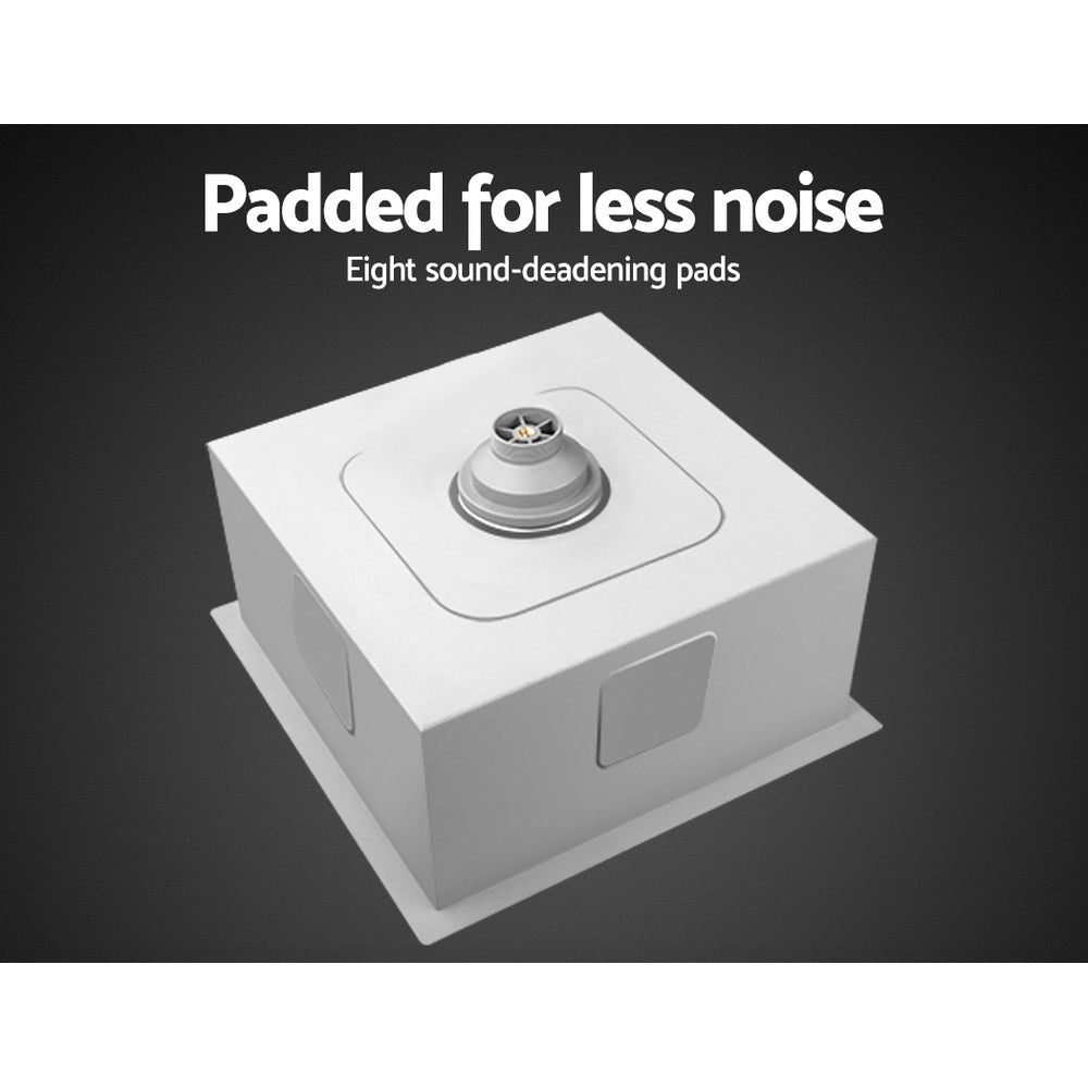 DS NA 36cm x 36cm Stainless Steel Kitchen Sink Under/Top/Flush Mount Silver