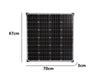 Mono Glass Solar Panel 60W