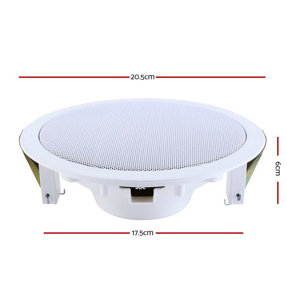 DS NA 2 x 6" In Ceiling Speakers Home 80W Speaker Theatre Stereo Outdoor