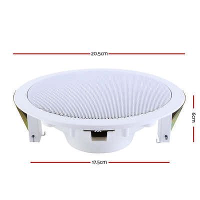 DS NA 2 x 6" In Ceiling Speakers Home 80W Speaker Theatre Stereo Outdoor
