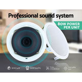 DS NA 2 x 6" In Ceiling Speakers Home 80W Speaker Theatre Stereo Outdoor