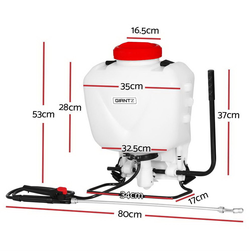 DS NA Weed Sprayer 15L Knapsack Backpack Pesticide Spray Fertiliser Farm Garden