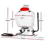 DS NA Weed Sprayer 15L Knapsack Backpack Pesticide Spray Fertiliser Farm Garden