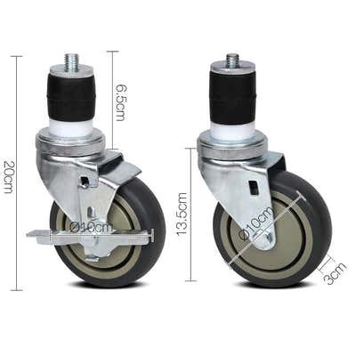 DS NA Cefito Set of 4  Swivel Castor Wheels