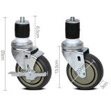 DS NA Cefito Set of 4  Swivel Castor Wheels