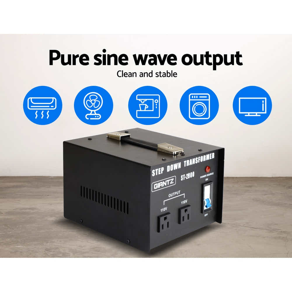 DS NA Giantz 2000 Watt Step Down Transformer