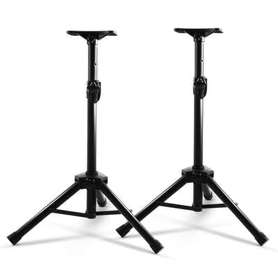 DS NA Set of 2 Adjustable 120CM Speaker Stand - Black