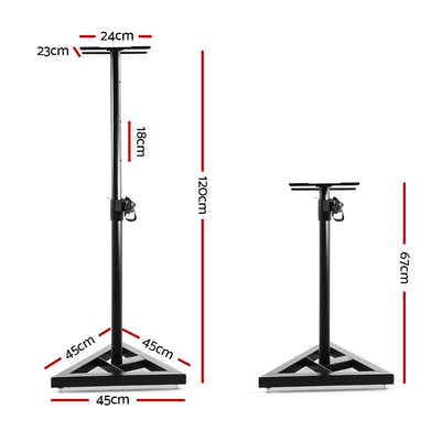 DS NA Set of 2 120CM Surround Sound Speaker Stand - Black