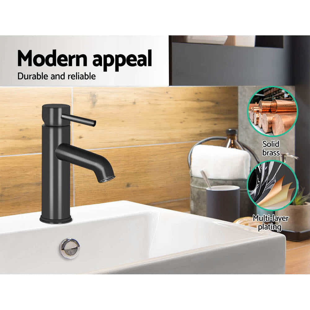DS NA Cefito Basin Mixer Tap Faucet Black
