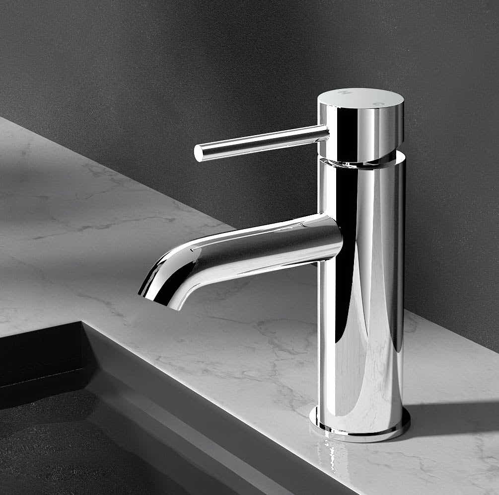 DS NA Cefito Basin Mixer Tap Faucet Silver