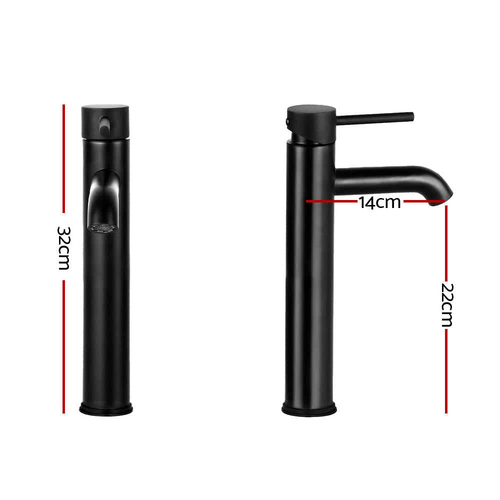 DS NA Cefito Basin Mixer Tap Faucet Black