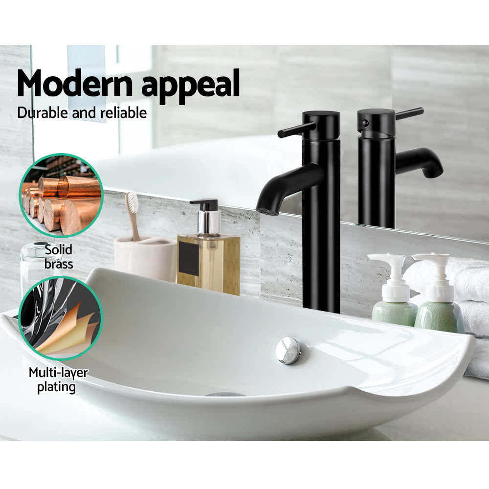 DS NA Cefito Basin Mixer Tap Faucet Black