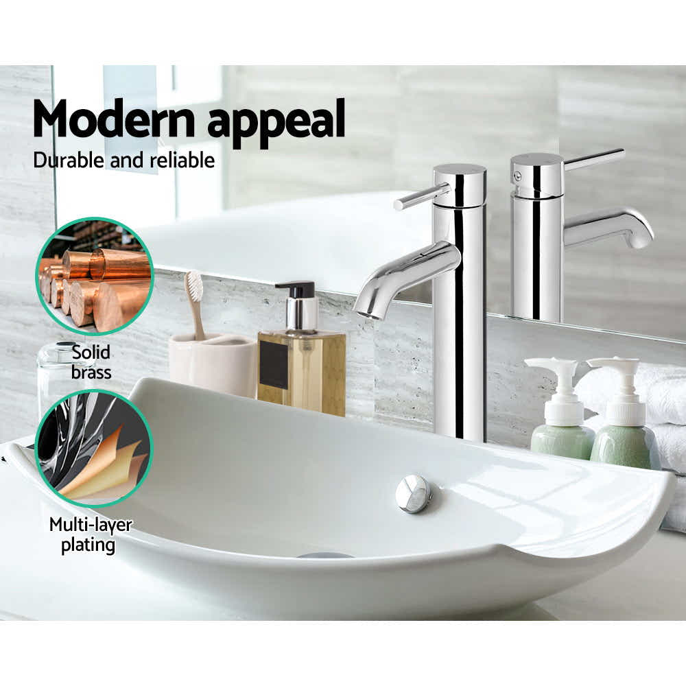 DS NA Cefito Basin Mixer Tap - Silver