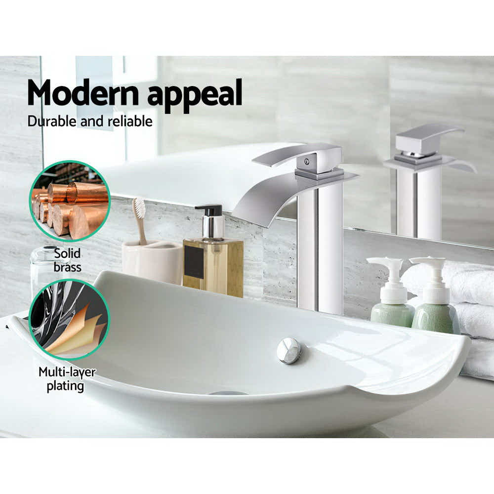 DS NA Cefito Basin Mixer Tap - Silver