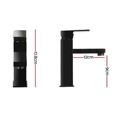 DS NA Basin Mixer Tap Faucet Bathroom Vanity  Top WELS Standard Brass Black