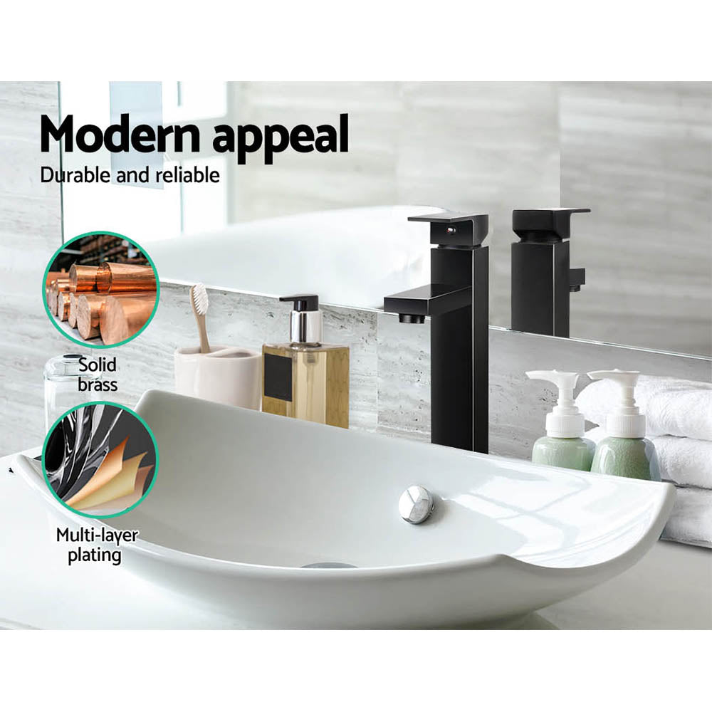 DS NA Cefito Basin Mixer Tap Faucet Black