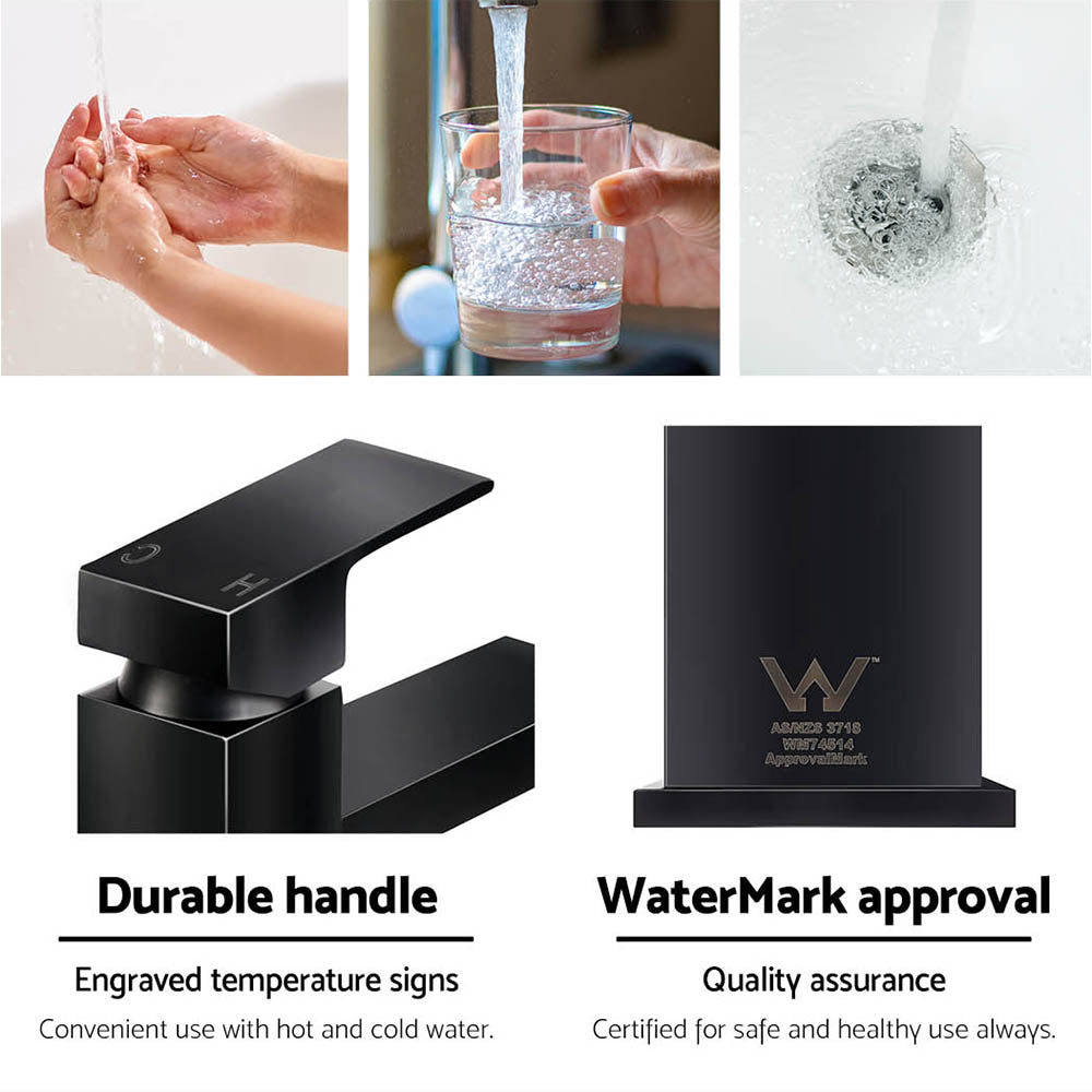 DS NA Cefito Basin Mixer Tap Faucet Black