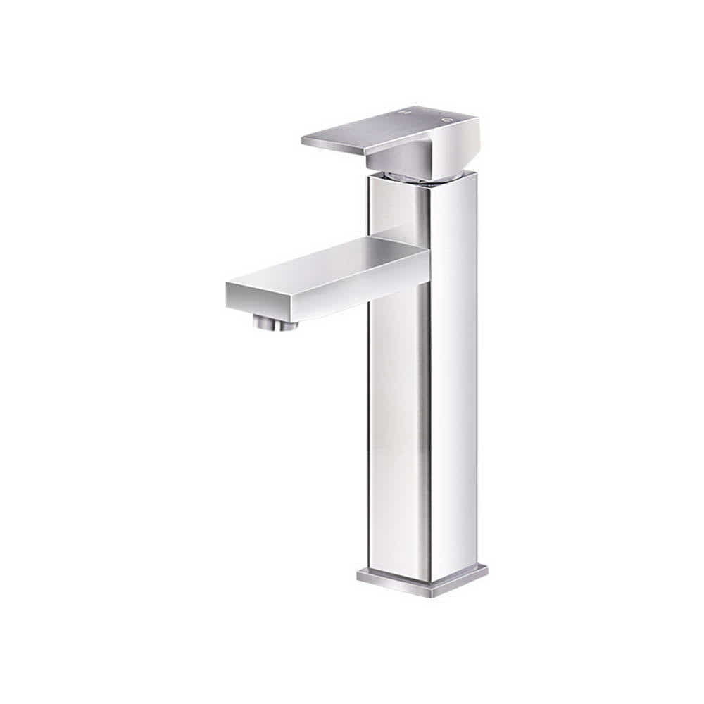 DS NA Cefito Basin Mixer Tap Faucet Silver