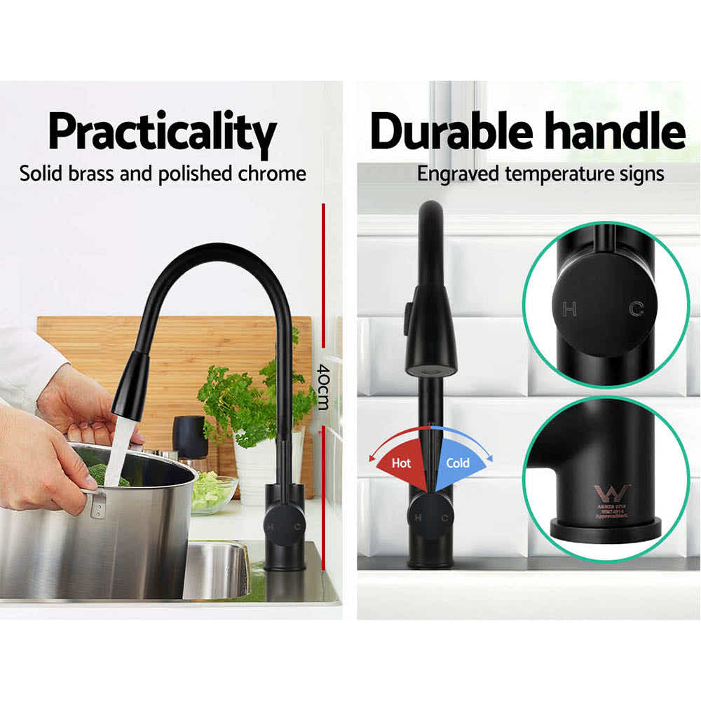 DS NA Cefito Pull-out Mixer Faucet Tap - Black