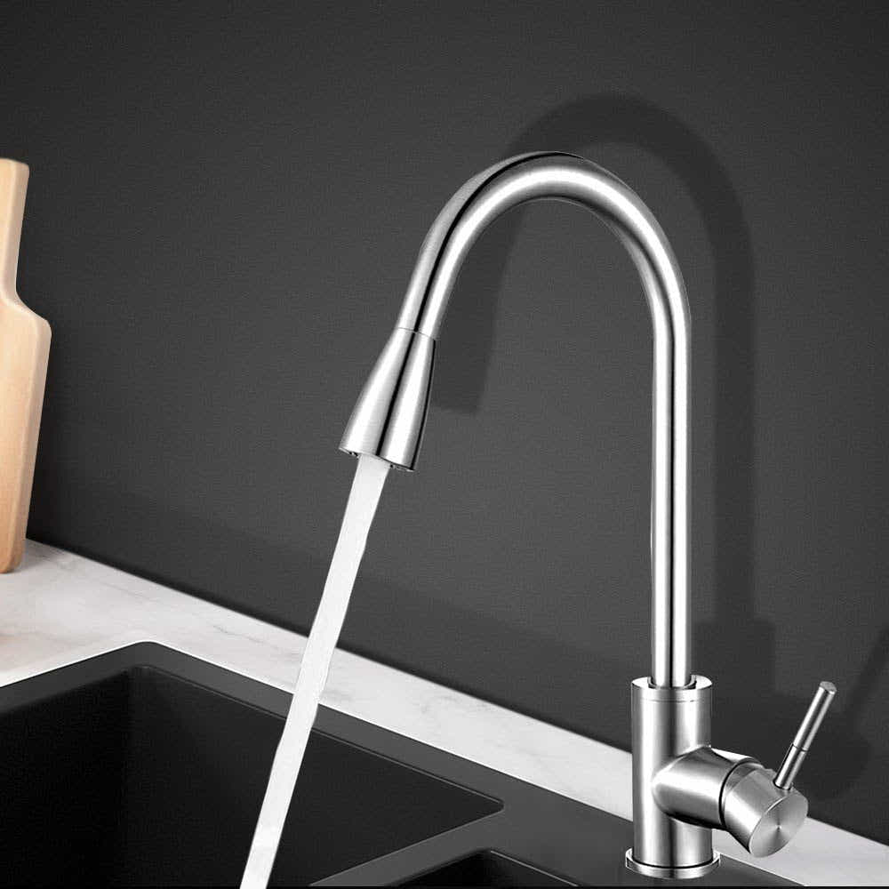 DS NA Cefito Pull-out Mixer Faucet Tap - Silver