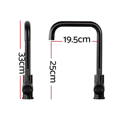 DS NA Cefito Mixer Kitchen Faucet Tap Swivel Spout WELS Black