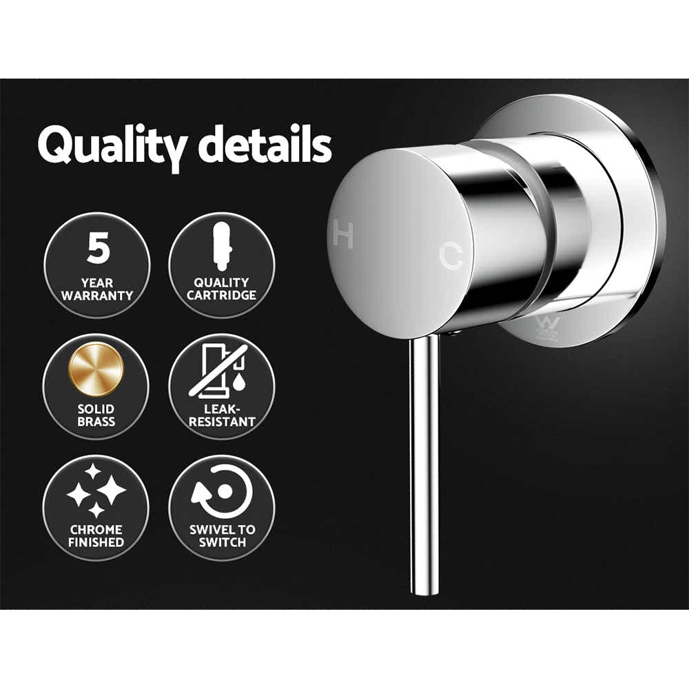 DS NA Cefito Bathroom Mixer Shower Wall Tap Faucet  Sink Bathtub Brass Chrome