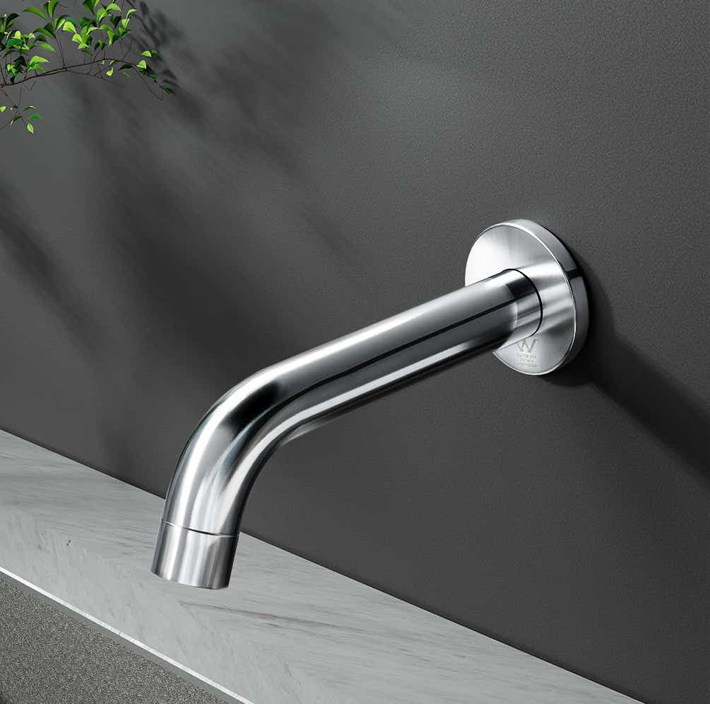 DS NA Cefito Bathroom Spout Tap Water Outlet Bathtub Wall Mounted Chrome