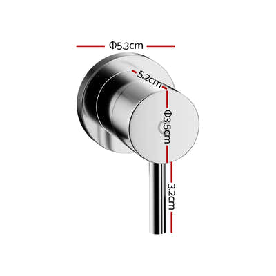 DS NA Cefito Bathroom Tap Shower Twin Tap Faucet Basin Sink Bath Swivel Chrome