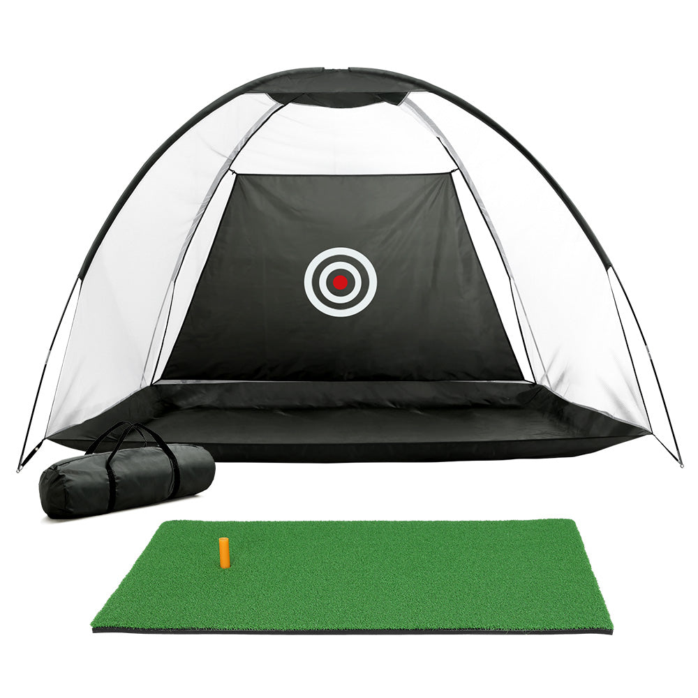 DS NA Golf Practice Net And Training Mat Set Cage Training Aid Hitting Mat