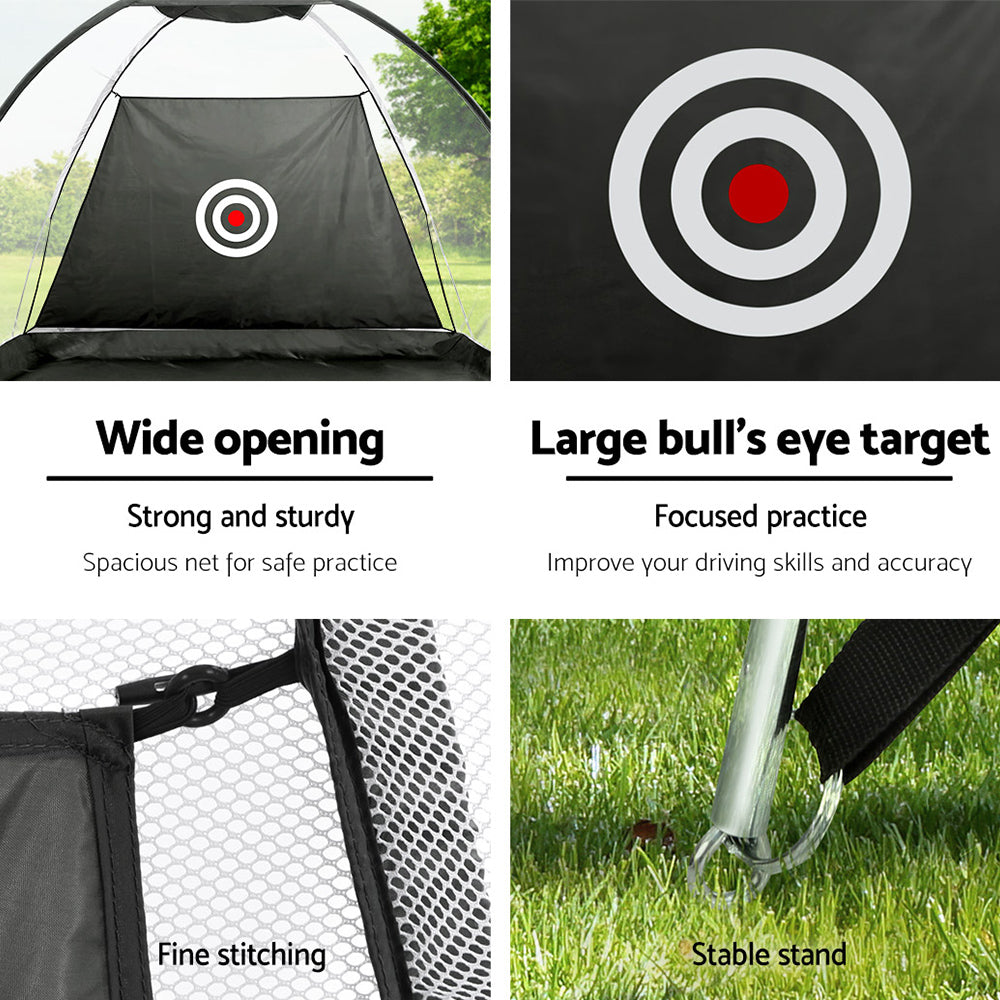 DS NA Golf Practice Net And Training Mat Set Cage Training Aid Hitting Mat