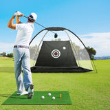 DS NA Golf Practice Net And Training Mat Set Cage Training Aid Hitting Mat