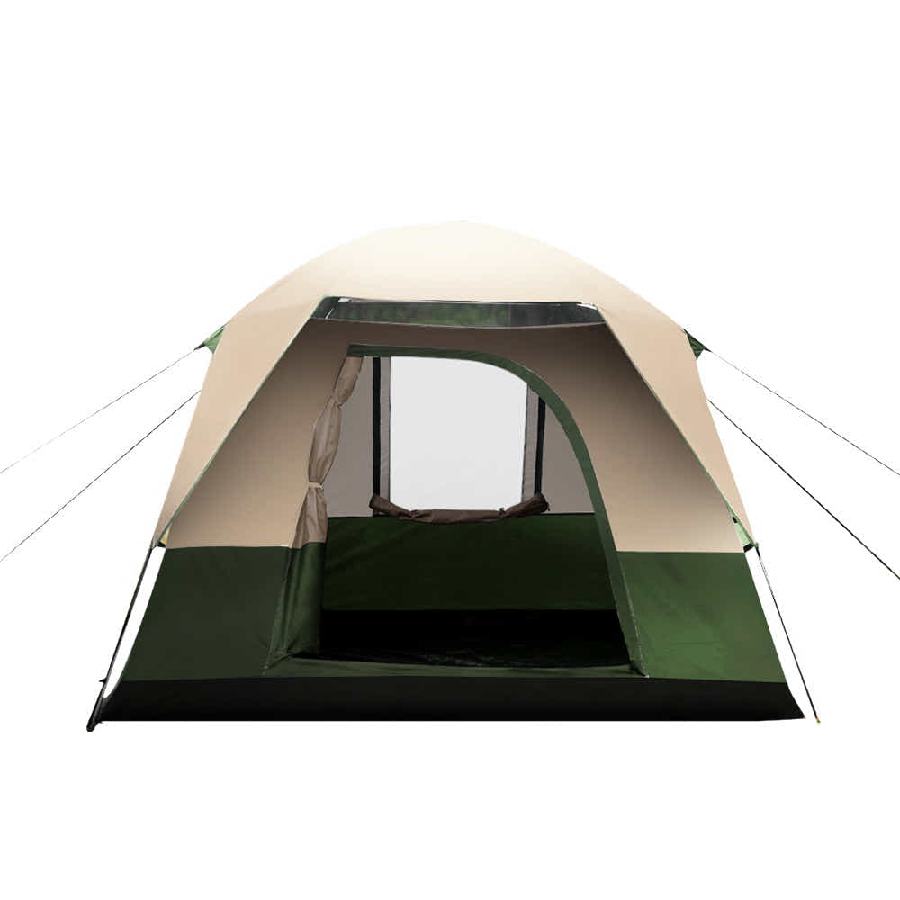 DS NA Weisshorn Family Camping Tent 4 Person Hiking Beach Tents Green