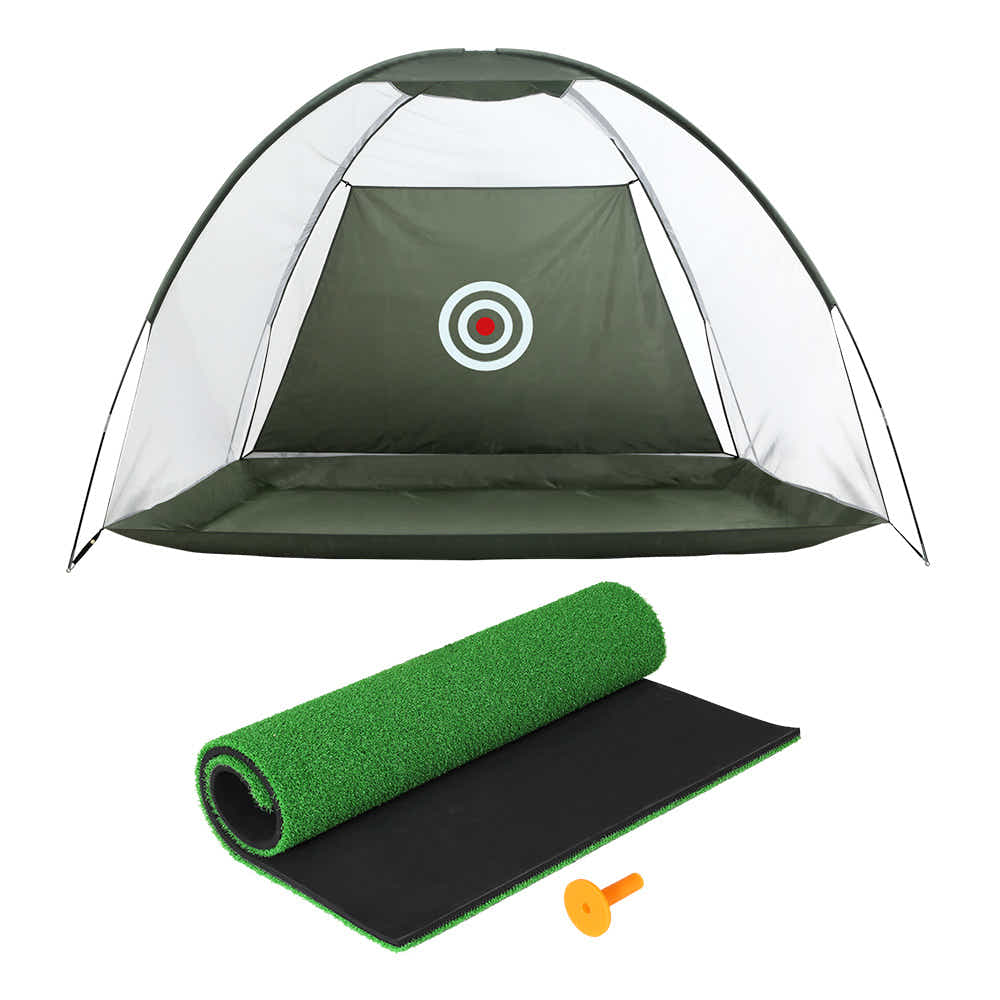 DS NA Everfit Golf Practice Net And Training Mat Driving Range Target HittingMat