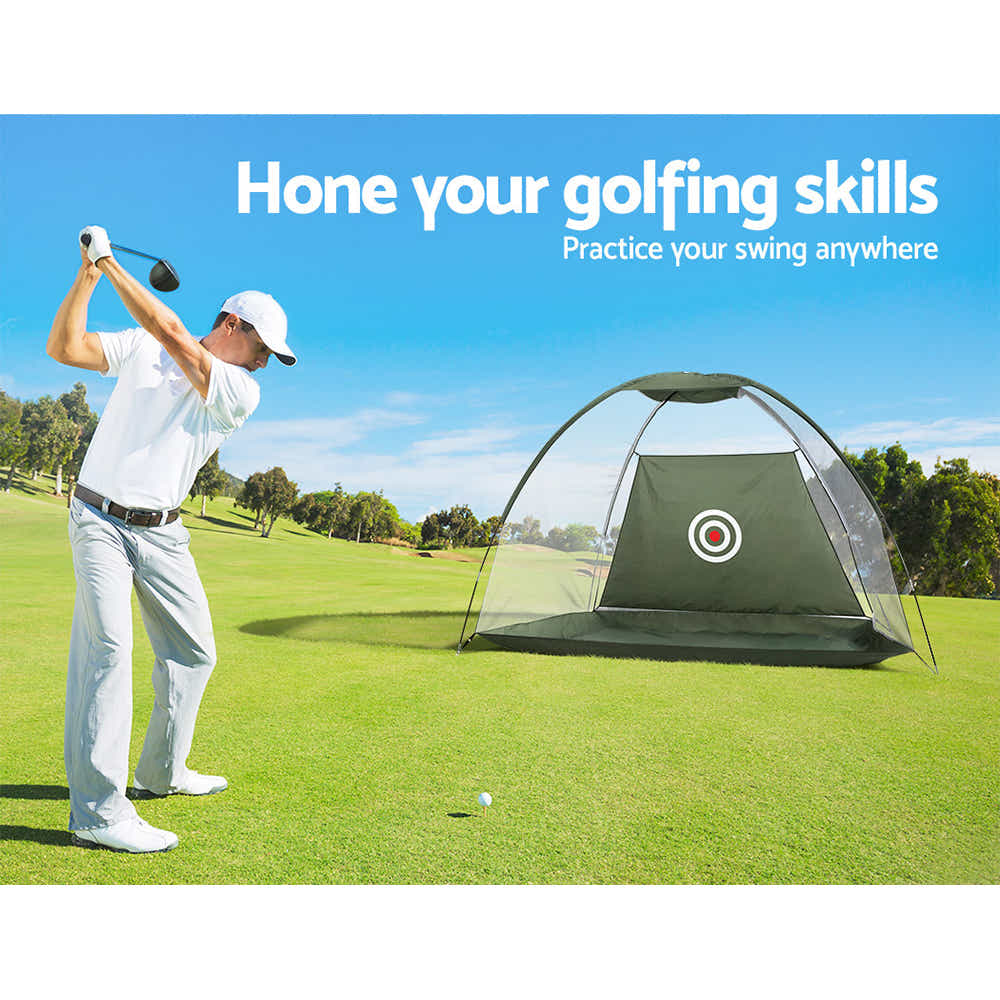 DS NA Everfit Golf Practice Net And Training Mat Driving Range Target HittingMat