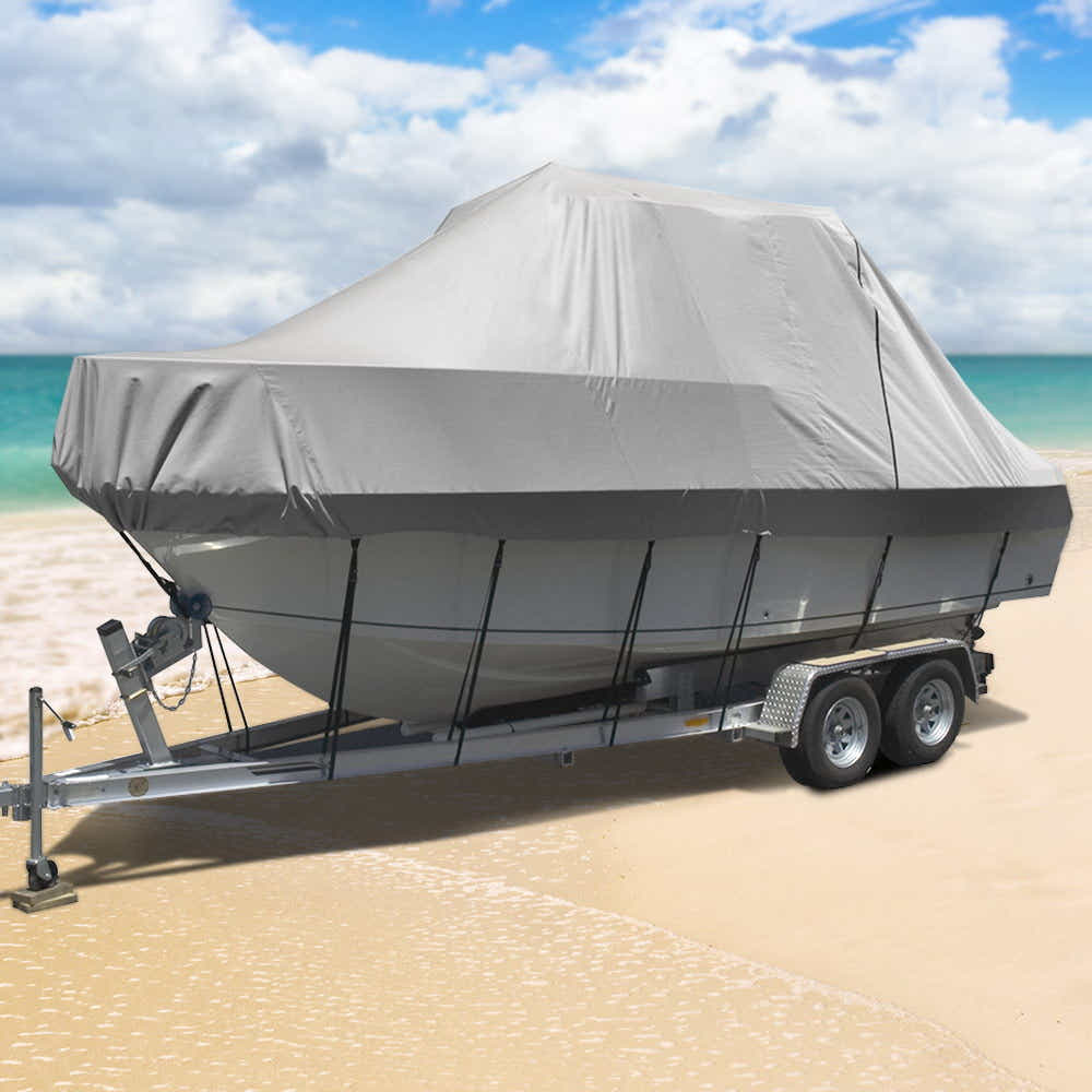 DS NA Seamanship 17-19ft Boat Cover Trailerable Jumbo 600D Marine Heavy Duty